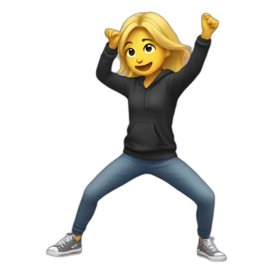 Fille qui DAB sticker