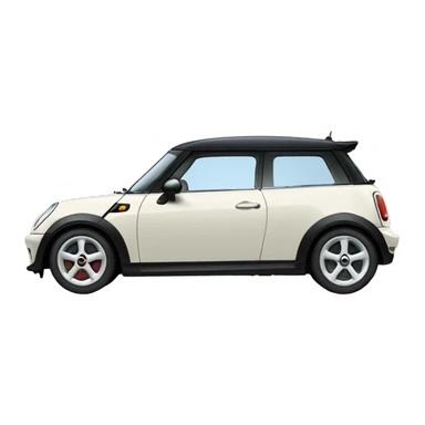 A pale blue mini cooper  sticker