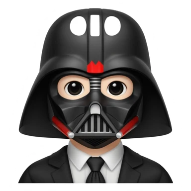 Une baleine dark vador sticker