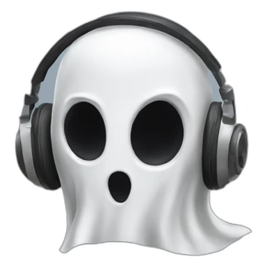 Ghost with headphones from call of duty sticker