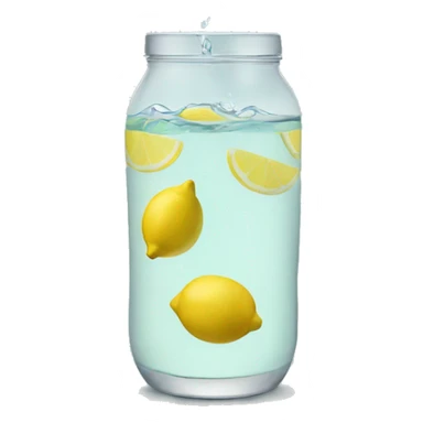 lemon water sticker