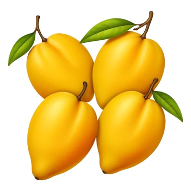 Emoji Mangoes flying sticker