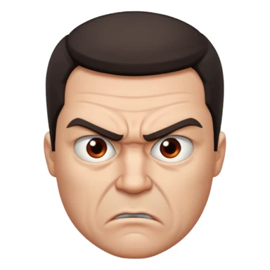 very angry man sticker