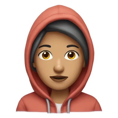 Elke Gill wearing a hoodie  sticker