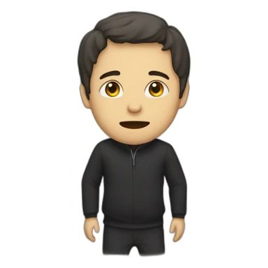 une personne qui tombe sticker