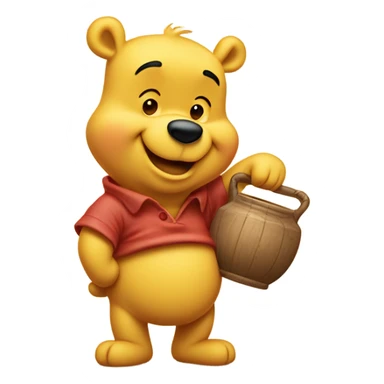 Winnie the Pooh saying goodnight sticker