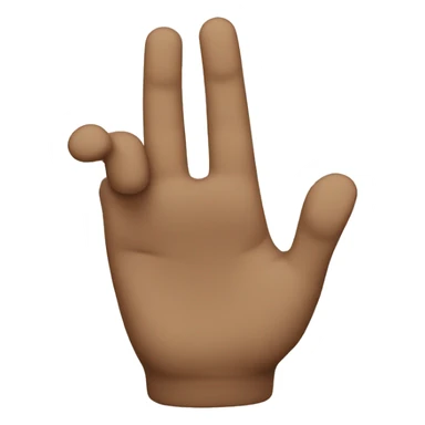 Letter A gang sign sticker