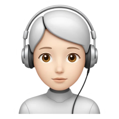 AI Call Agent human-like Cyber AI face, warm, calm and friendly.
Soft human AI face with a listening, welcoming expression, minimal facial lines, calm eyes. sticker