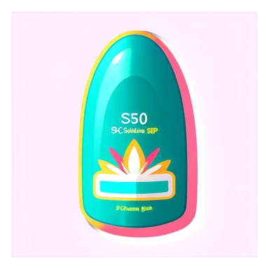 Aesthetic SPF 50 cream sticker