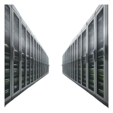 data center shining sun with cloud sticker