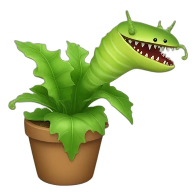 venus fly trap sticker