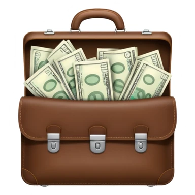 open wifi money filled briefcase sticker