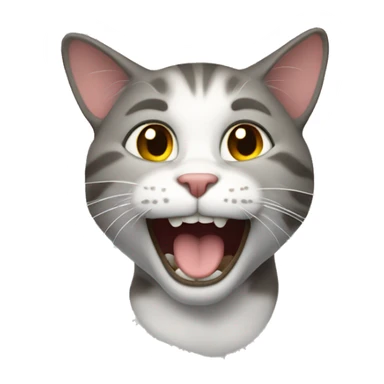 Un gato riendo sticker