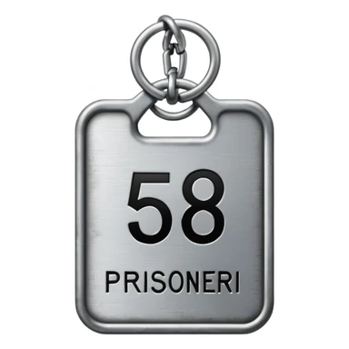 prisoner number tag sticker