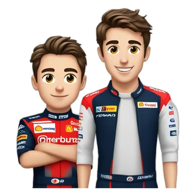 Charles leclerc et pierre gasly sticker
