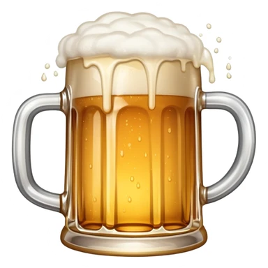 A wobbly tankard overflowing with beer sticker