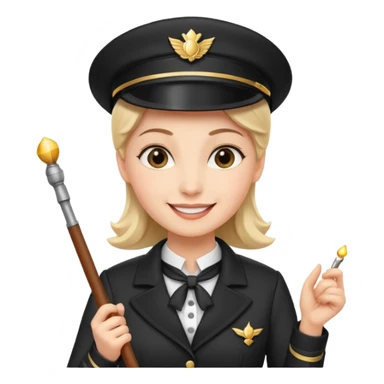 Female conductor emoji sticker