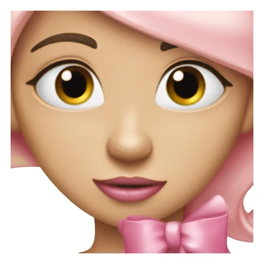 Cutesy coquette pink bow sticker