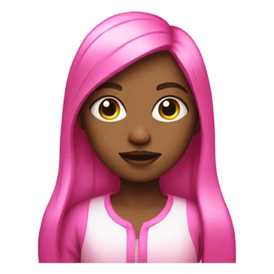 Girl with pink funk sticker