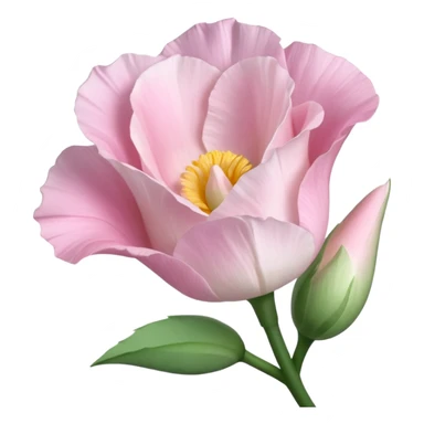 aBeautiful light pink flower Eustoma sticker