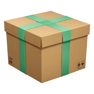 make delivery box in light green color  sticker