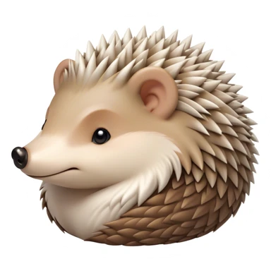 Beautiful and Majestic Hedgehog Portrait Emoji, Head and body resting in serene repose with a gentle, content smile, showcasing a delicately spiky yet soft body with eyes gently closed in peaceful slumber, Simplified yet exquisitely endearing features, highly detailed, glowing with a soft, drowsy forest light, high shine, relaxed and utterly enchanting, stylized with an air of timeless woodland majesty, soft glowing outline, capturing the essence of a beautiful and majestic hedgehog that embodies the serene charm of nature! sticker