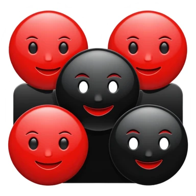 black and red internet Icon sticker