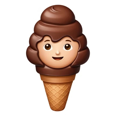 Choclate ice cream sticker