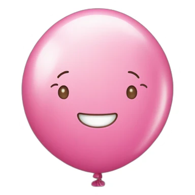 pink baloon coriandoli party sticker