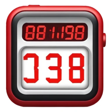 digital countdown timer sticker