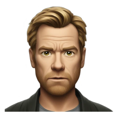 Ewan McGregor serious sticker