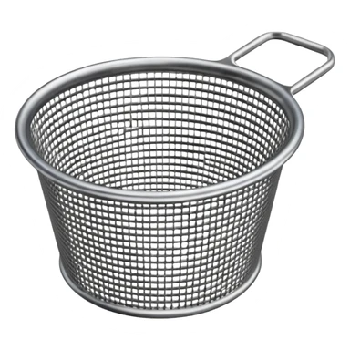 Sieve made from curved steel wire mesh sticker