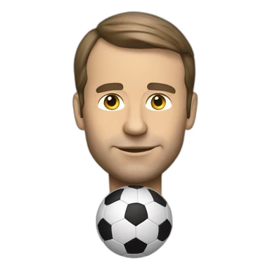 Macron football sticker