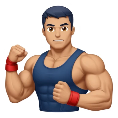 big powerful pumped-up fighter of the navy sticker