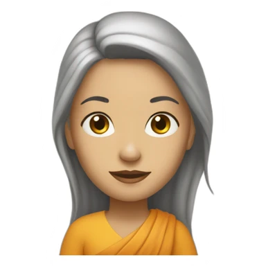 female spirtual guru sticker