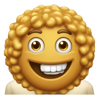 Deep fried laugh emoji sticker