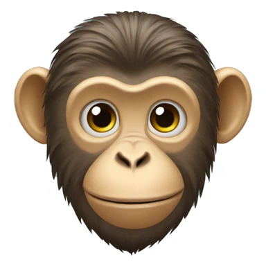 Ukrainian-Monkey. crested head, long whiskers  sticker