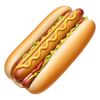 American hot dog street food with muted tones sticker