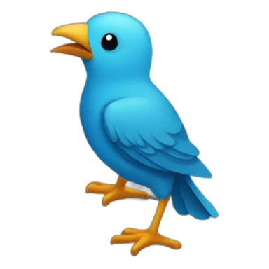 twitter-bird-on-keyboard sticker