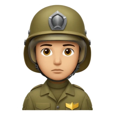 Quiero un soldado con su casco 🪖 sticker