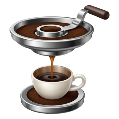 Coffee portafilter sticker