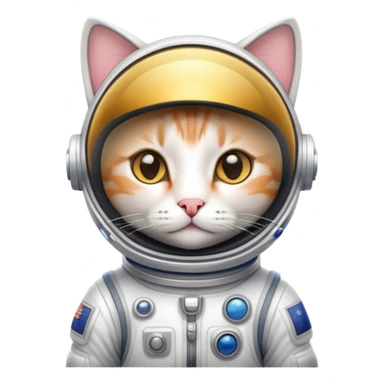 Cat in space suit sticker