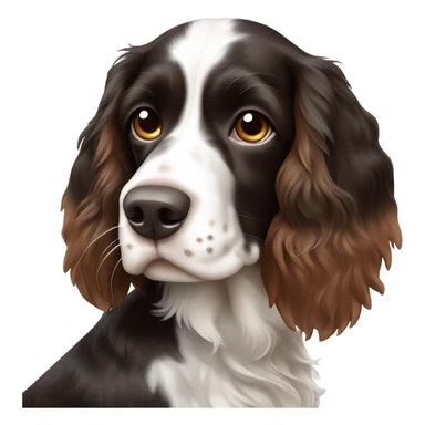 Tri-coloured Springer spaniel  sticker