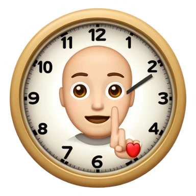mach mir ein clock it emoji mit zwei finger sticker