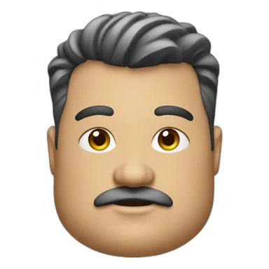 fat men barber sticker