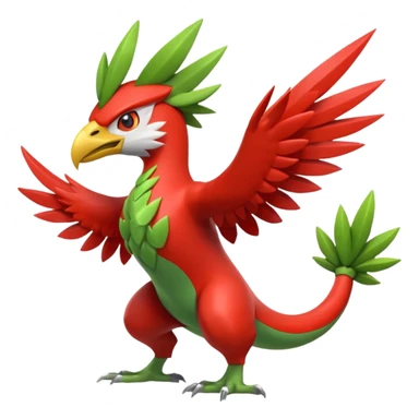 Blaziken-Sceptile-Hawlucha-fusion sticker