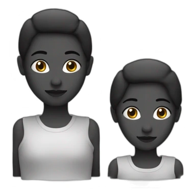 une personne noir met ses deux mains sur la tête. Visage choqué sticker