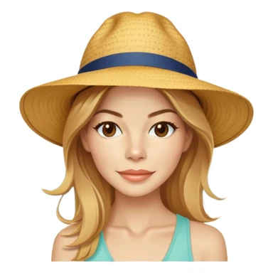 Michelle Monaghan with honey blonde hair on vacation at beach sticker