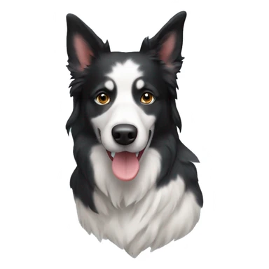 my dod, husky border collie mix sticker