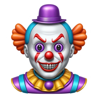 iron mike, the absurd clown ai clanker sticker